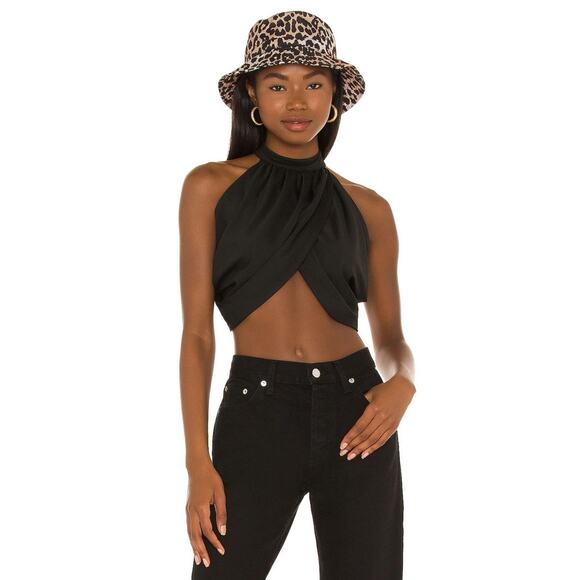 Superdown Emani Wrap Crop Top - M - Picture 1 of 5